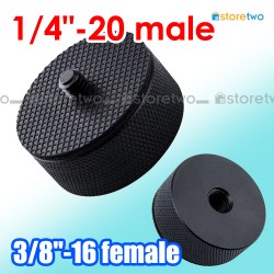 Kiwifotos GMF1438 Metal 3/8" Female to 1/4"-20 Male Threaded Adapter Kiwifotos GMF1438 Metal 3/8" Female to 1/4"-20 Male Threaded Adapter