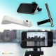 iPhone 4S 4 White 2-in-1 Rubber Stand Camera Tripod Mount Holder Glif