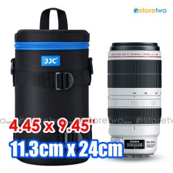 DLP-6II Deluxe Lens Pouch Water Resistant Padding 4.45x9.45" 11.3x24cm