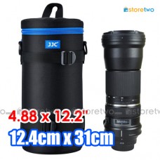 DLP-7II Deluxe Lens Pouch Water Resistant Double Zip 4.8x12.2" 12x31cm