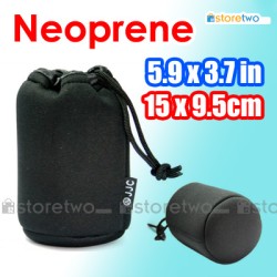 Neoprene Lens Pouch Bag Soft Case 5.9x3.7" 15x9.5cm Closure Macro (M) Neoprene Lens Pouch Bag Soft Case 5.9x3.7" 15x9.5cm Closure Macro (M)