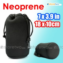 Neoprene Lens Pouch Bag Durable Case 7x3.9" 18x10cm 70-210mm Zoom (L)