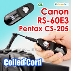 RS-60E3 CS-205 - JJC Canon Pentax Remote Shutter Control Coiled Cord