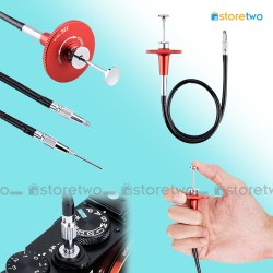Red JJC Threaded Cable Release 40cm Mechanical Shutter Lock Bulb Mode