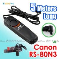 RS-80N3 JYC Canon 5 Meters Remote Shutter Control Cord 5m 7D 5DM4 50D