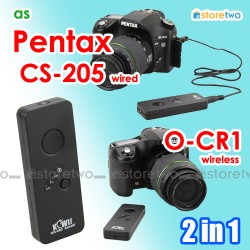2in1 Pentax O-RC1 CS-205 Wireless Remote Wired Shutter Q7 K-1 II MX-1 2in1 Pentax O-RC1 CS-205 Wireless Remote Wired Shutter Q7 K-1 II MX-1