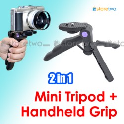 2 in 1 Mini Tripod Handheld Shooting Grip Comfort Easy-hold Handy